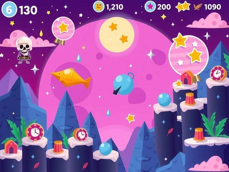 Vector game protagonist performing a parkour roll over obstacles