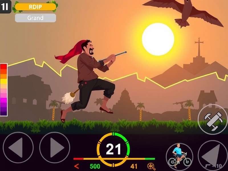 Vector Game APK interface showing gameplay on Android