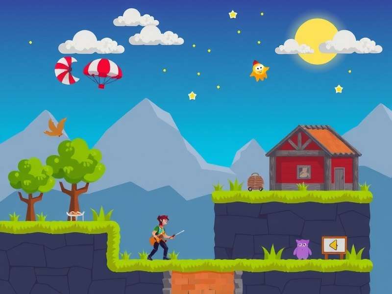 Vector Game Parkour Action Scene on PC