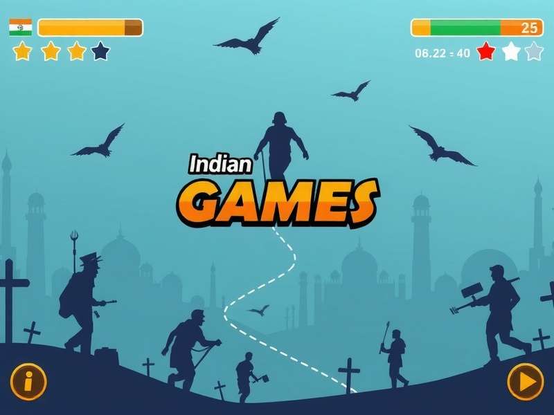 Vector Game parkour action scene showing character vaulting over obstacles