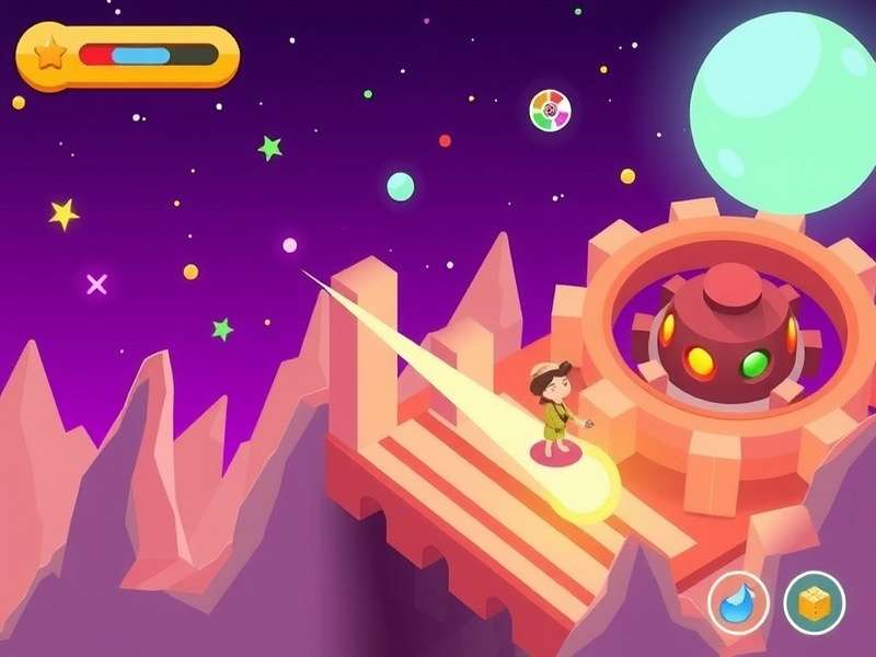 Vector Game Android Parkour Action Scene