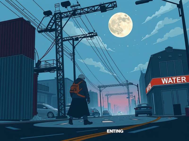 Vector game ending scene with parkour action