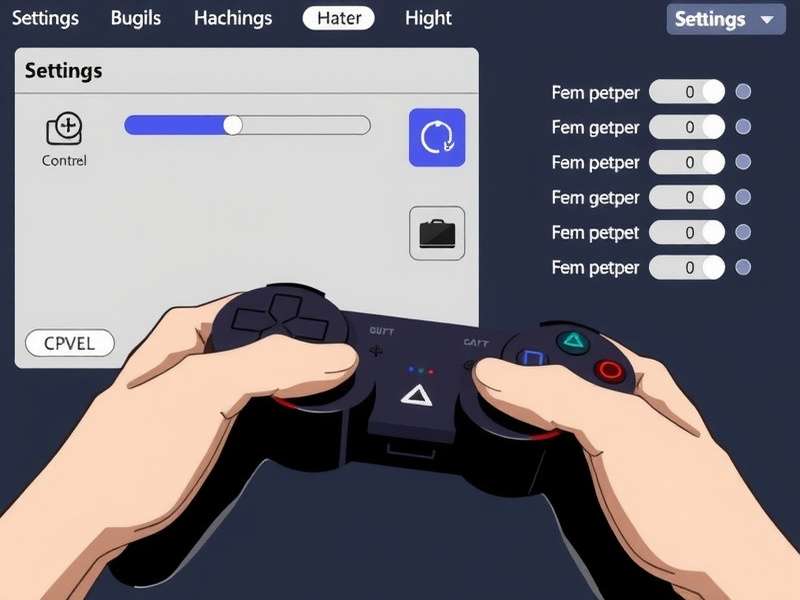 Professional gamer optimizing gamepad settings for Vector Game