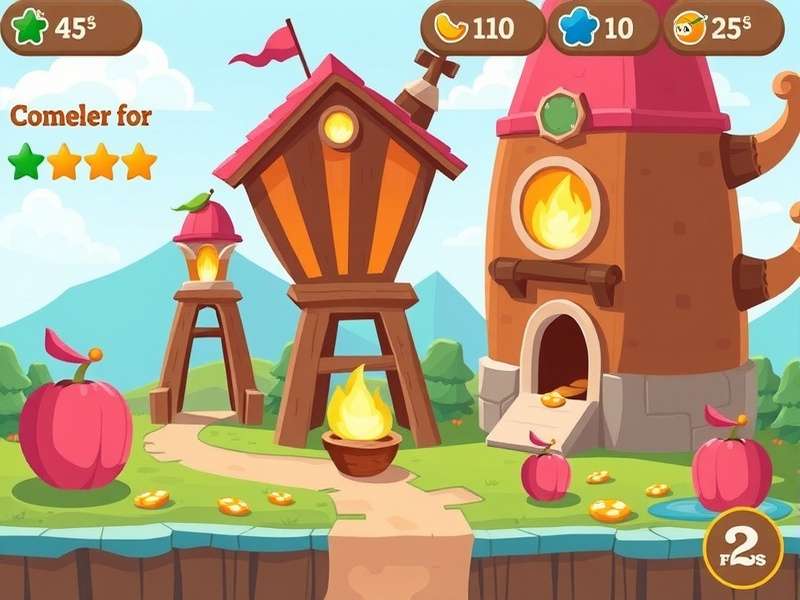 Vector Game Parkour Action Scene