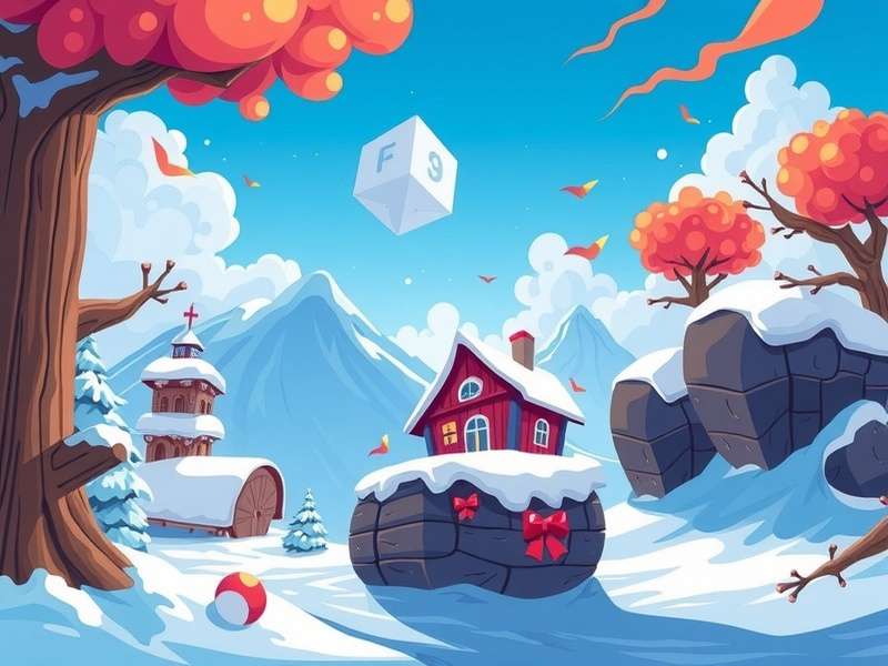 Vector game character performing parkour move on a rooftop