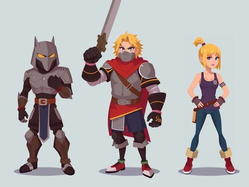 Vector Game Parkour Character in Action