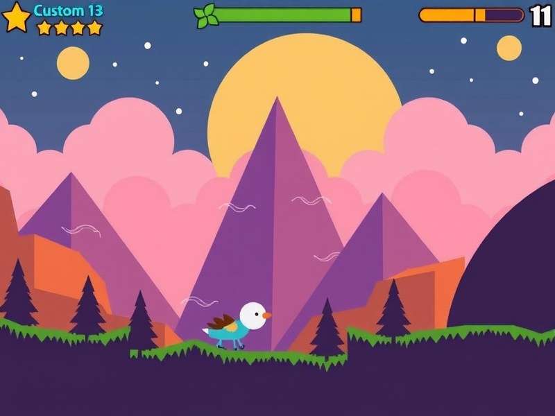 Vector Game parkour action on Windows 10 screen