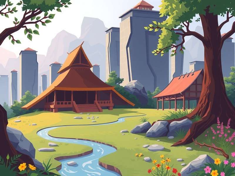 Vector Game Parkour Edit - Character performing complex wall-run and jump sequence