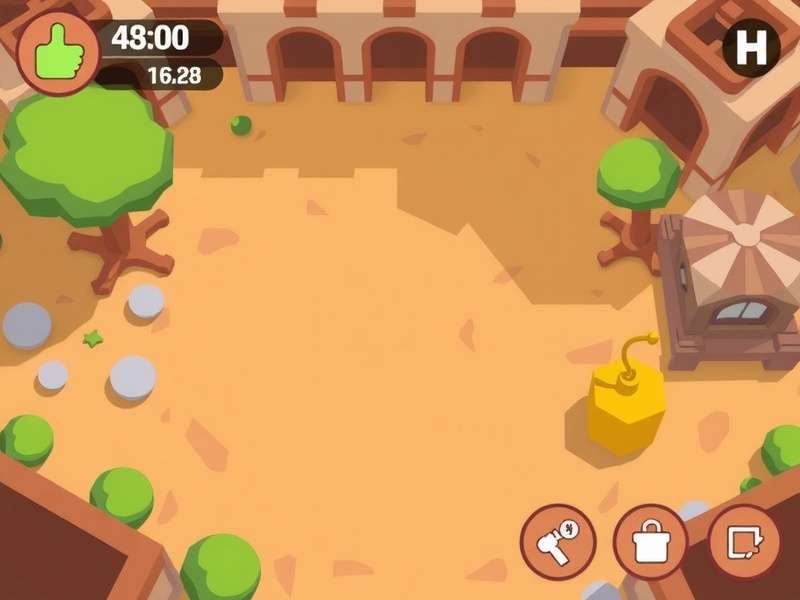 Vector game character performing a parkour move over a geometric obstacle