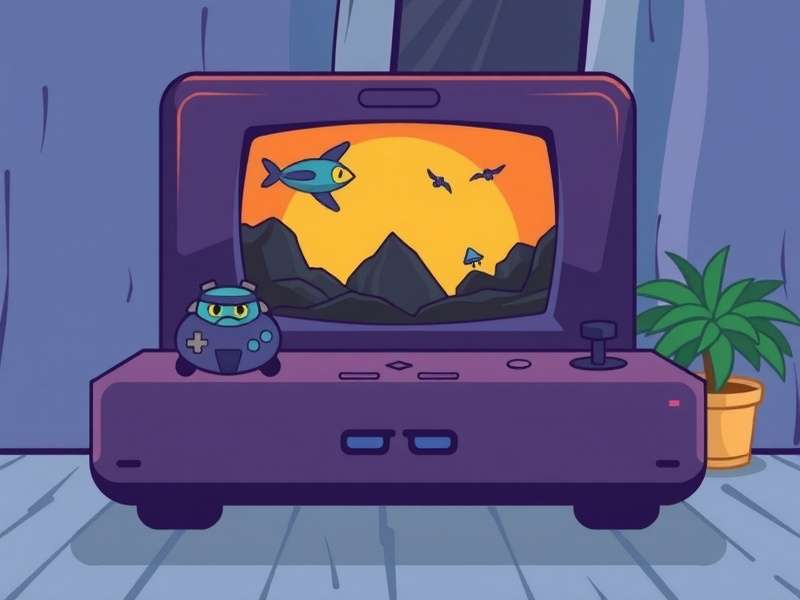 Vector Game Console internal hardware showing custom chipset