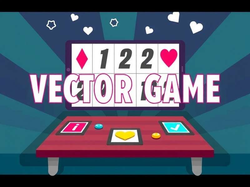 Vector Game parkour action scene showing character running and jumping