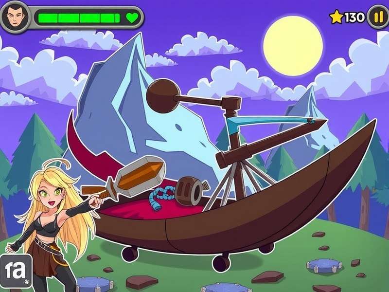 Vector Game Agent character in pursuit parkour action