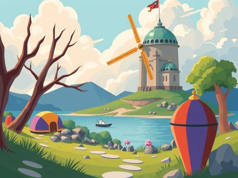 Abstract geometric vector art with glowing lines and dots on dark background