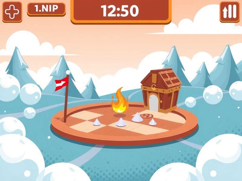 Vector Game Parkour Action Scene