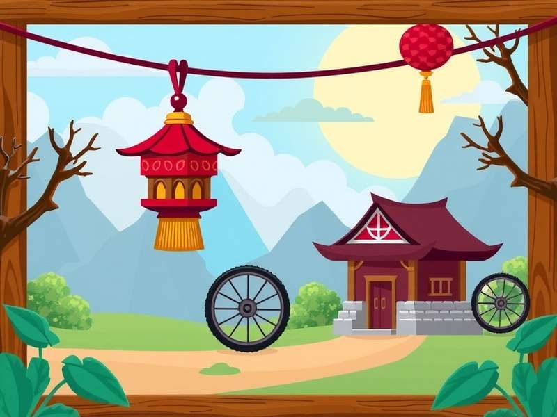 Vector Game character performing a complex wall run trick