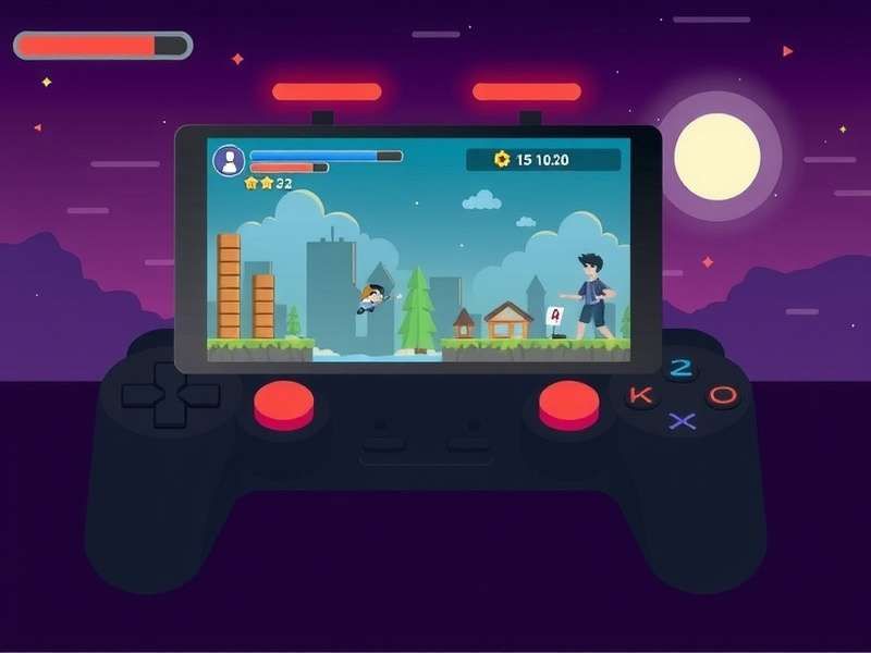 Vector Gamepad pro gaming setup with RGB lighting and parkour gameplay on screen